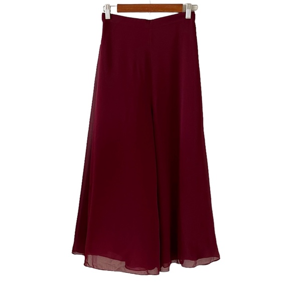 Fame and Partners NEW Smocked Peplum Blouse & Wide Leg Culotte Pants Size 2 - Picture 5 of 14